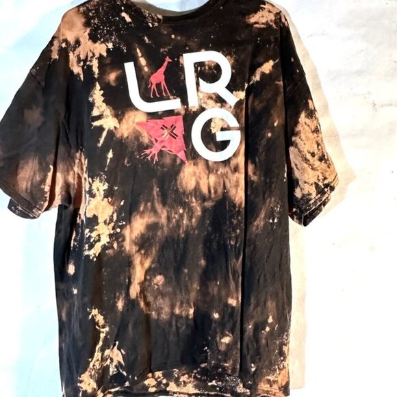 LRg Tee Shirt size XXL 2XL tie Dye Acid Wash Grunge Vintage Distressed - Picture 1 of 5